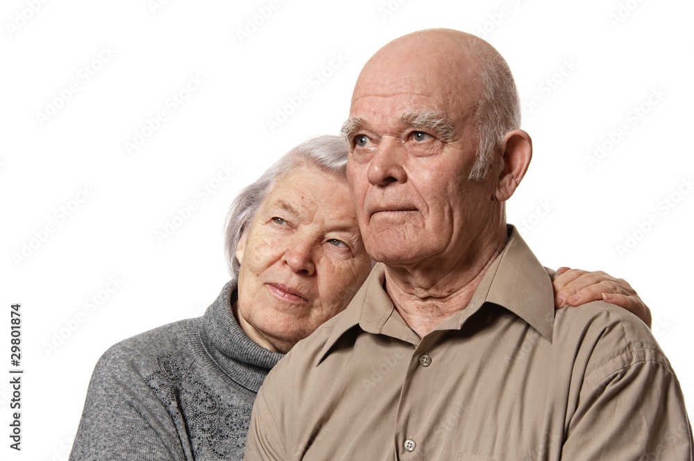 Portrait of a happy senior couple embracing each other Portrait of a happy senior couple embracing each other
