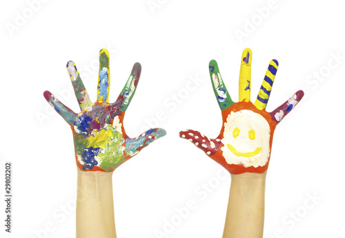 hands painted