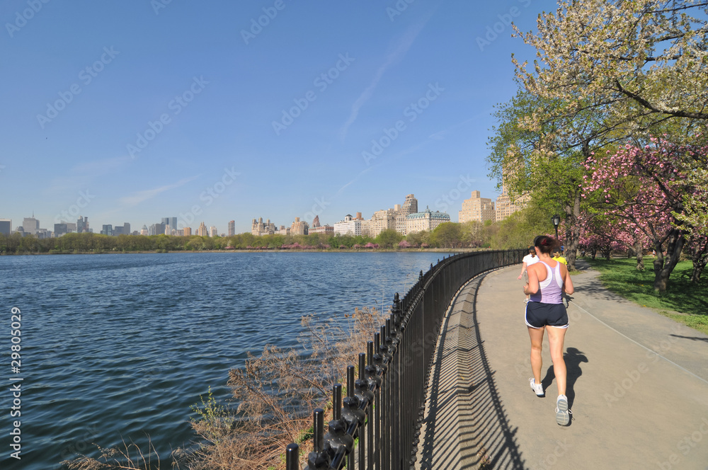 Central Park, runner.