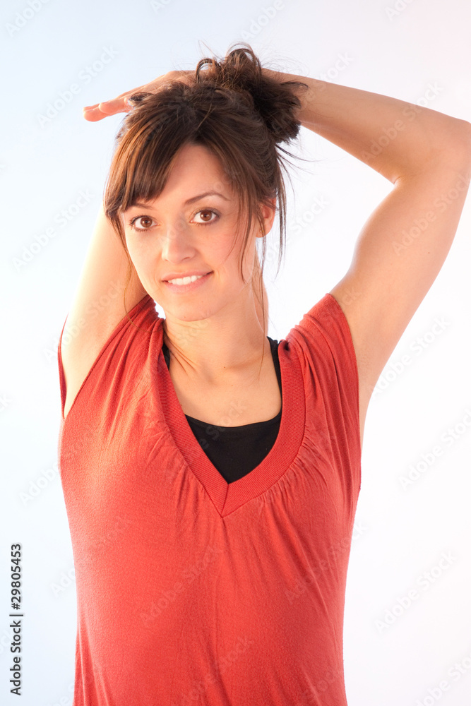 Fototapeta premium Woman doing exercises