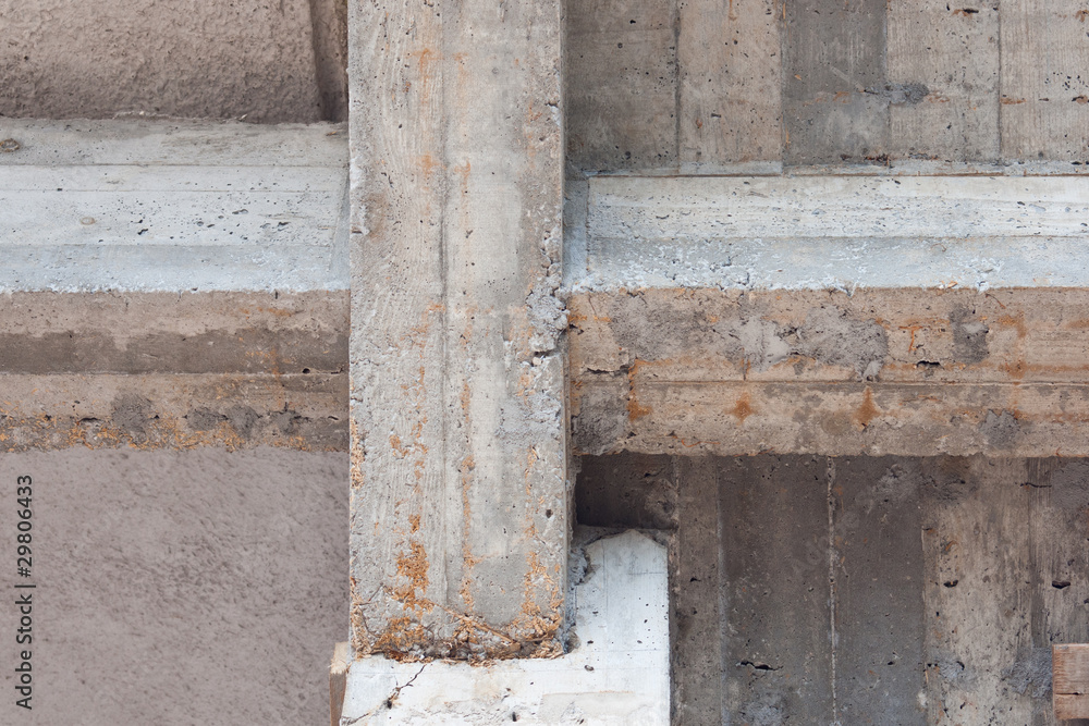 reinforced concrete construction site