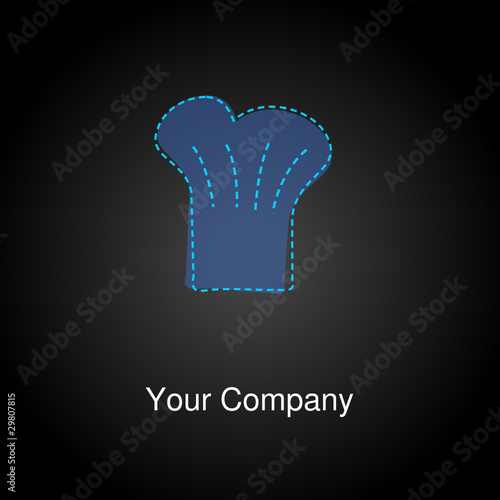 Logo Kochen blau schwarz