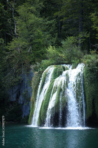 Waterfall in Croatia  Plitvice Lakes 