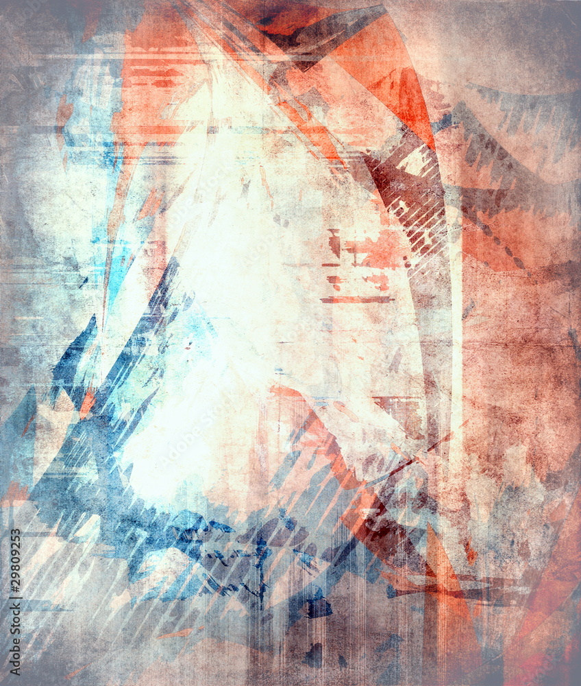 Fototapeta premium Abstract grunge composition, colorful background