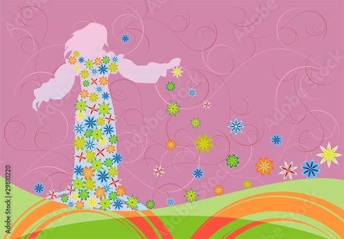 girl spring
