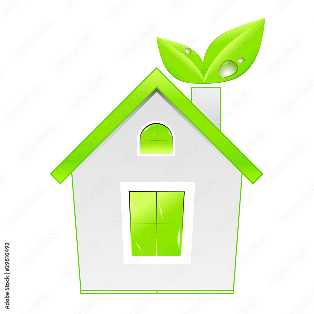 Green house icon. Ecology concept