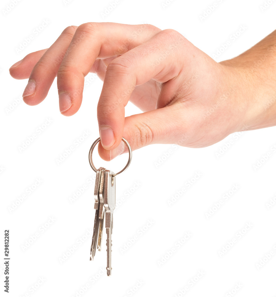 hand holding keys