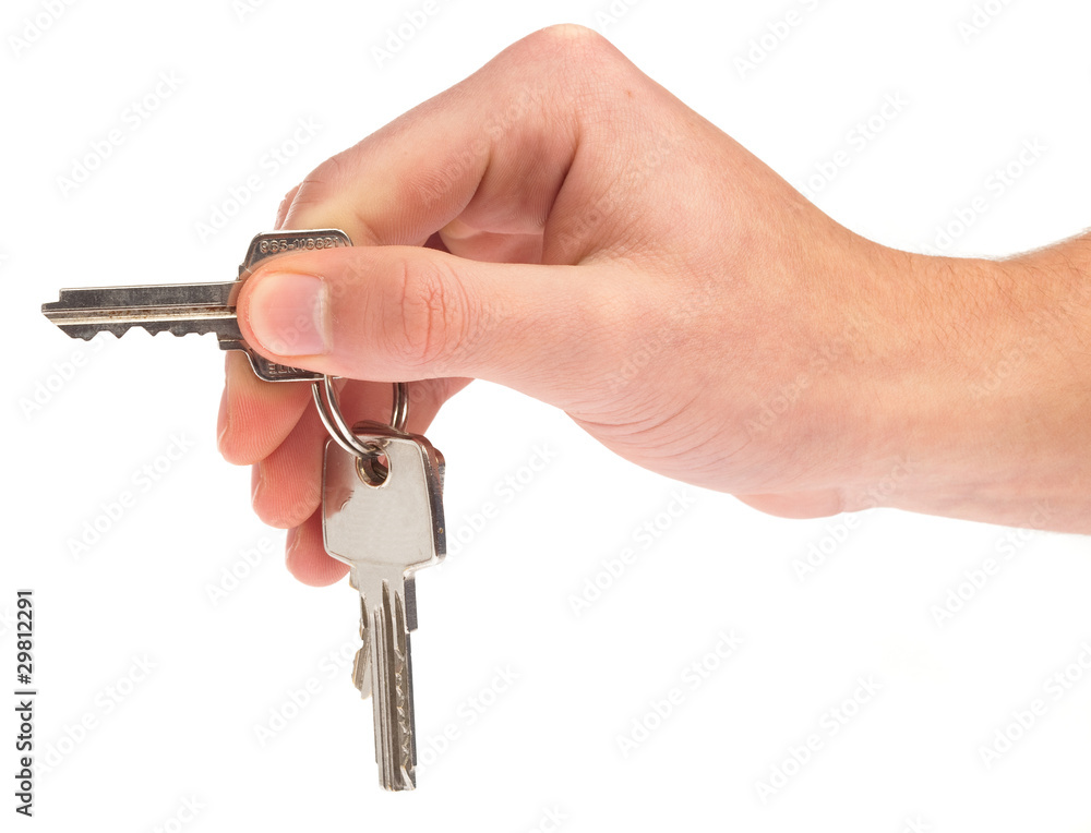 hand holding keys