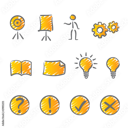 Presentation icons set