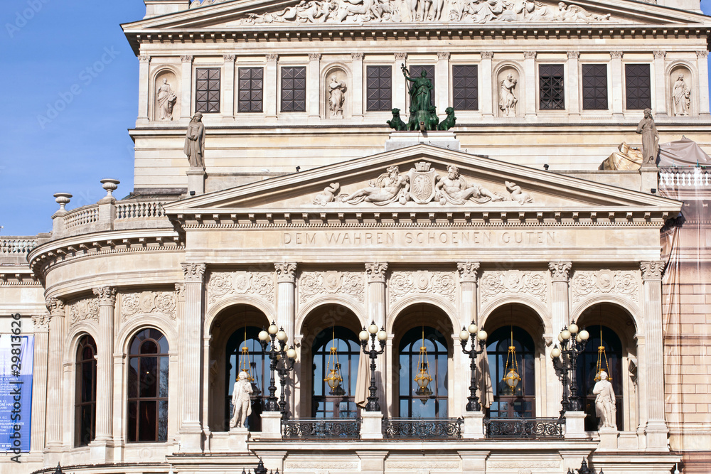 famous Opera house in Frankfurt
