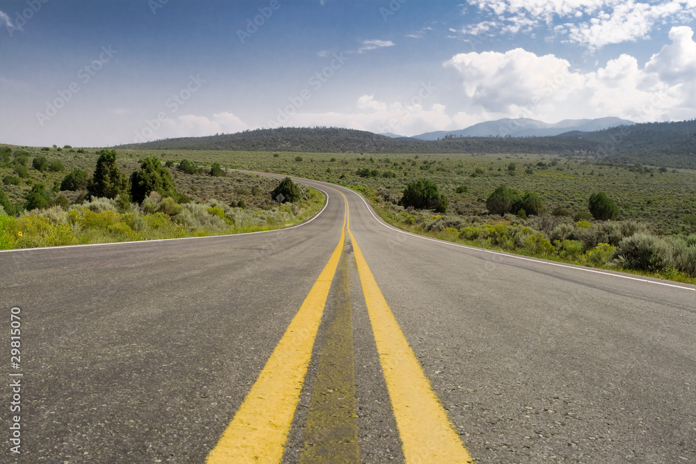 Middle of the Road Curve, High Desert, New Mexico Middle of the Road Curve, High Desert, New Mexico