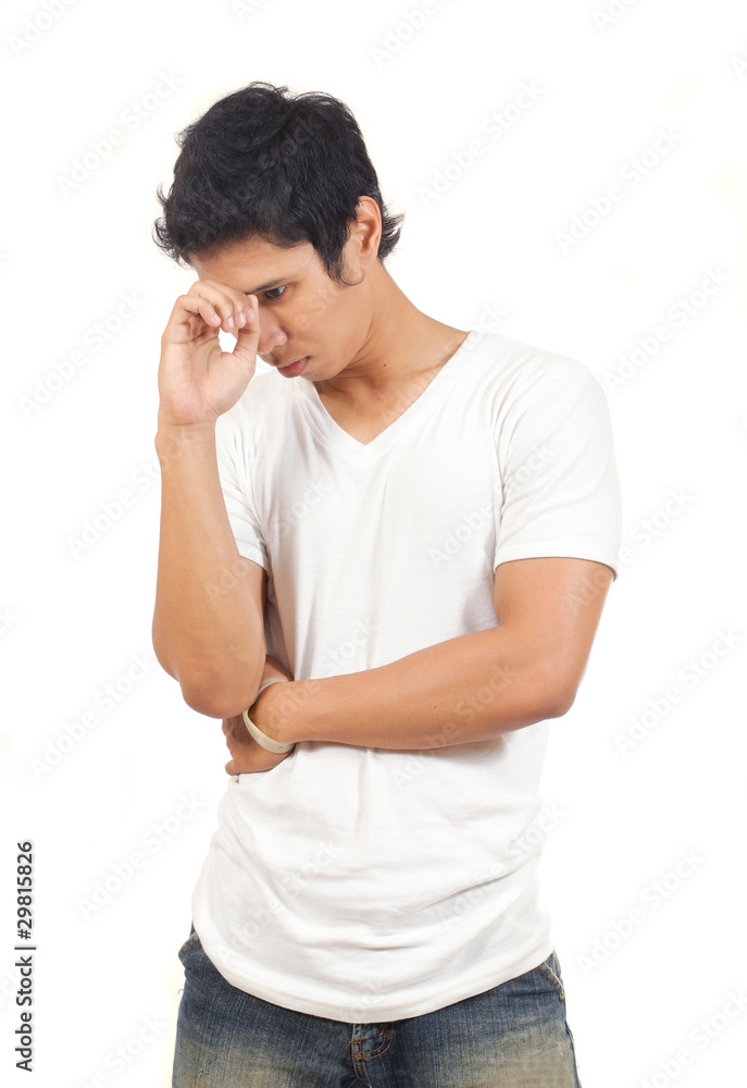 man thinking man thinking