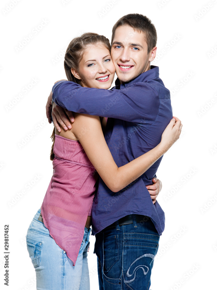 Young happy beautiful smiling couple Young happy beautiful smiling couple
