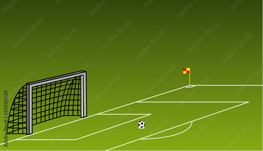 Fototapeta premium Fussballfeld