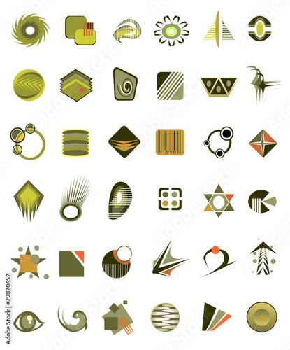 set of 36 icons and design-elements