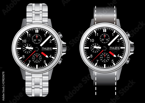 wristlet watch illustraion