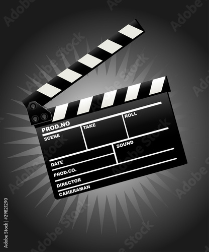 Movie clapper board