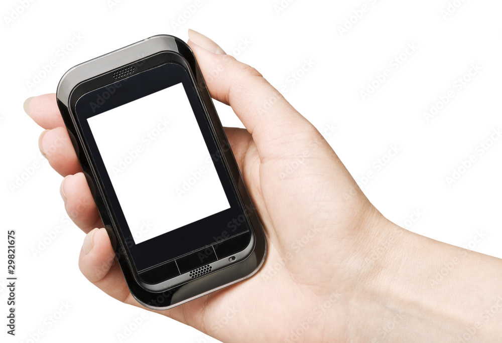 Mobile phone in a hand