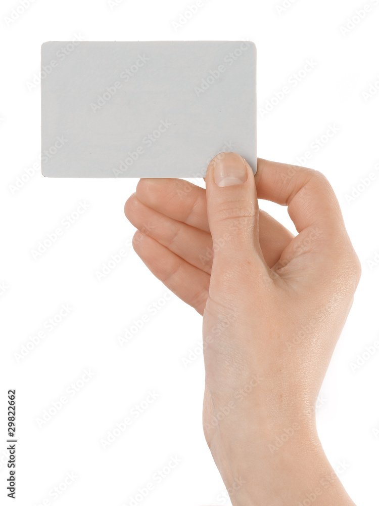 presenting a business card presenting a business card