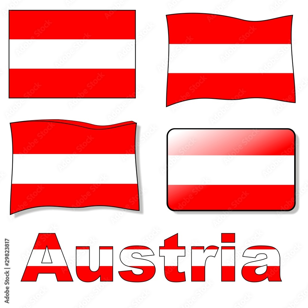 Vettoriale Stock Bandiera Austriaca Adobe Stock