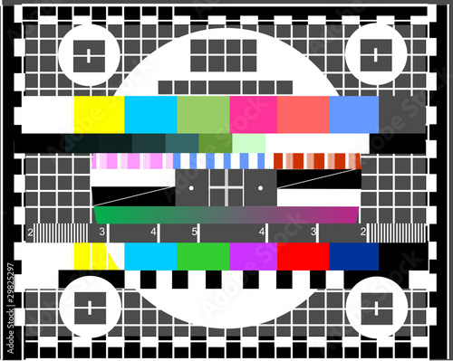 Television test screen