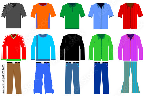 Men’s clothes illustration
