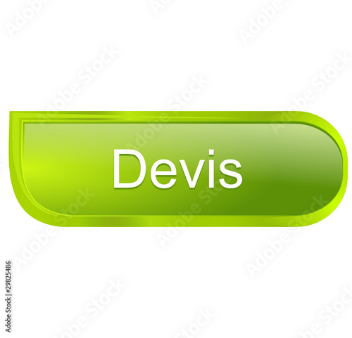 devis sur bouton design vert
