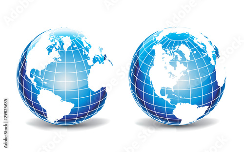 Vector globe