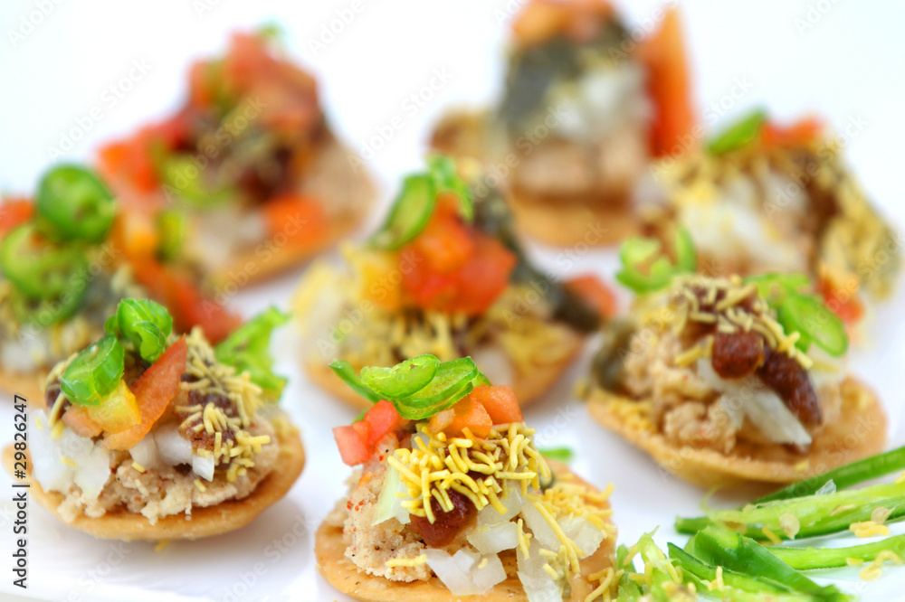 Spicy Indian snack called Batata puri Spicy Indian snack called Batata puri