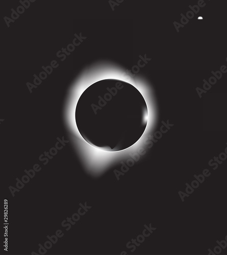 vector illustration of a solar eclipse
