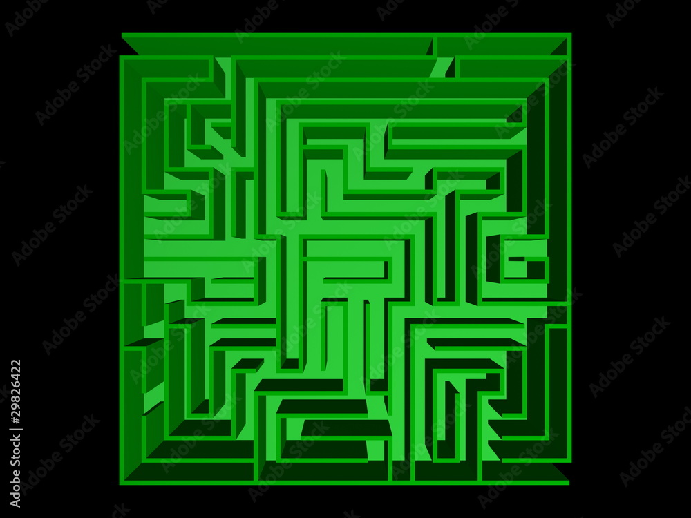 Top view of the maze Top view of the maze