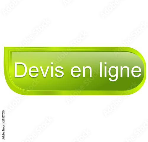 devis en ligne sur bouton design vert