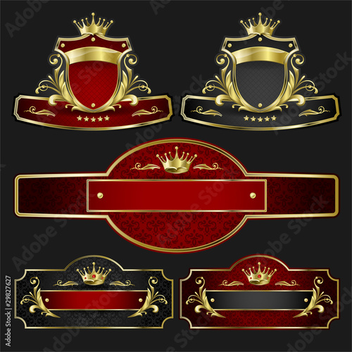 Vector background for design. Golden royal design element