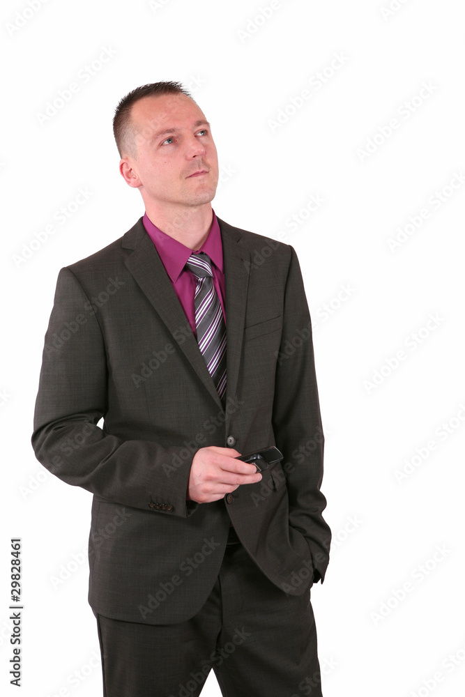 Young businessman using a smart phone Young businessman using a smart phone
