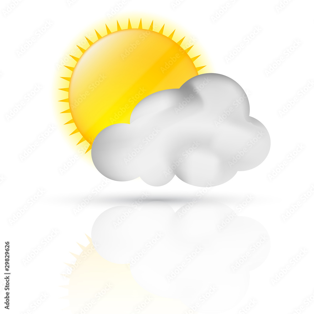 Symbole vectoriel météo éclaircie 01 Symbole vectoriel météo éclaircie 01