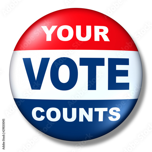 patriotic vote button badge election politics symbol