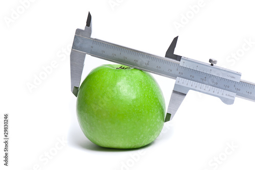 Apfel vermessen