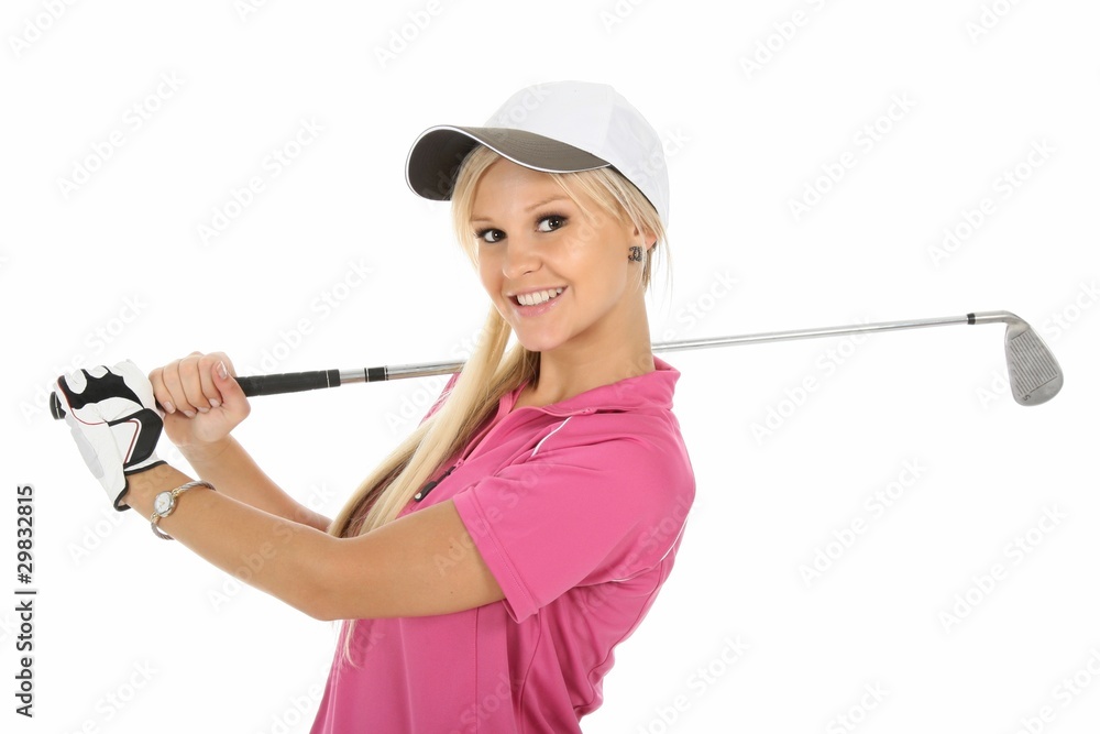 Pretty in Pink Golfer Pretty in Pink Golfer