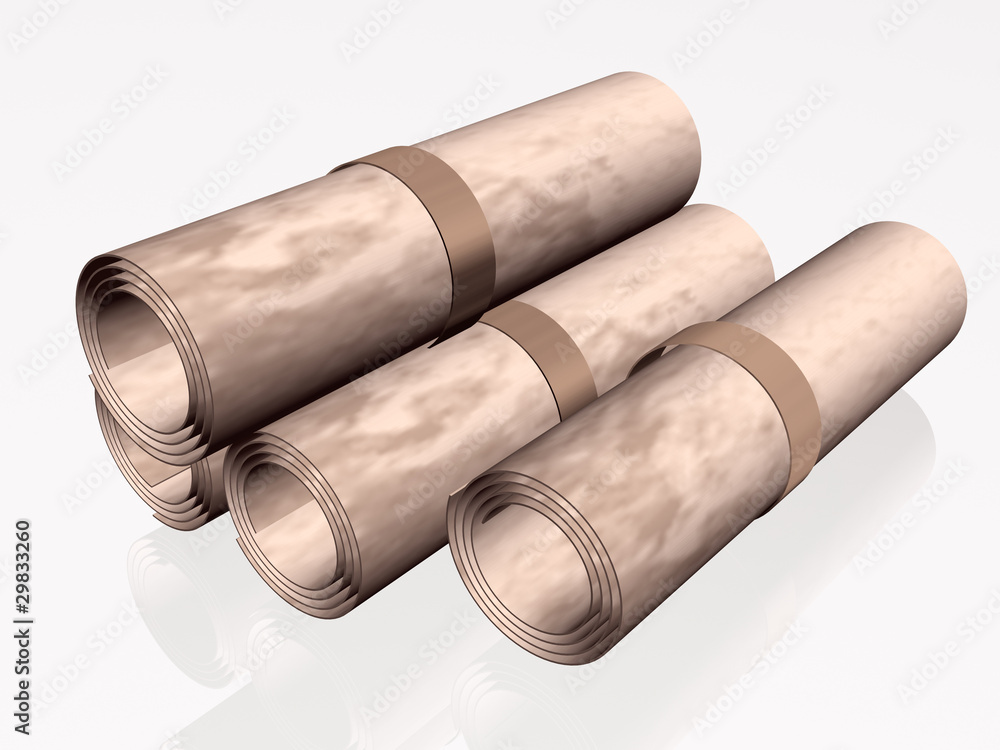 Fototapeta premium Parchment rolls