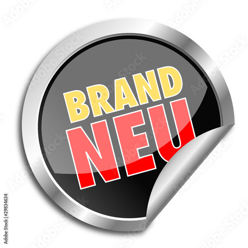 Button Brandneu schwarz