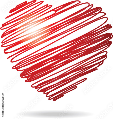 Coeur dessiné à main levé