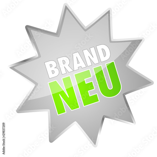 Button Stern Brandneu grau grün
