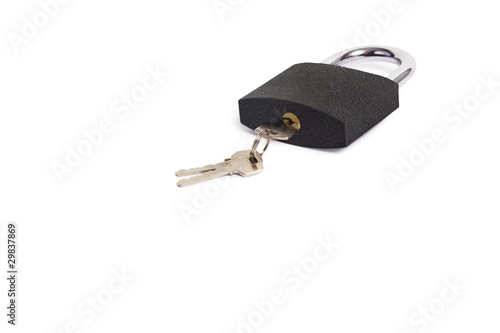 Lock with key isolated