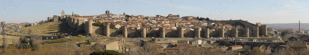 Vista panorámica de la ciudad de Avila. España.