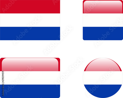 Free Download the netherlands flag & buttons collection - vector - GFXLoad