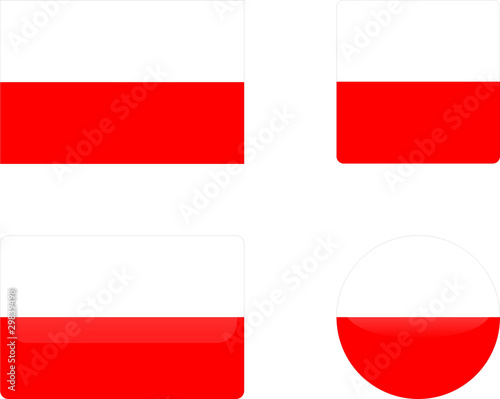 Free Download poland flag & buttons collection - vector - GFXLoad
