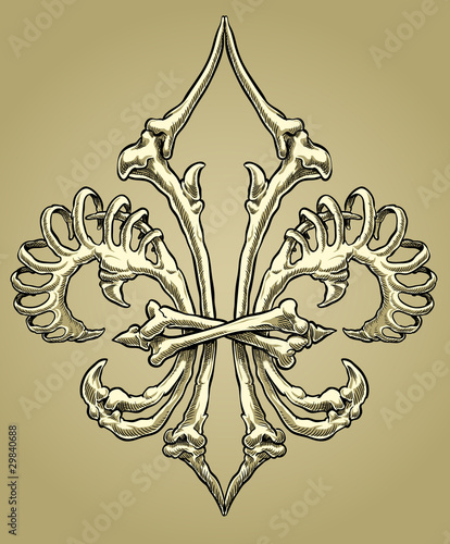 Bone Fleur de Lys