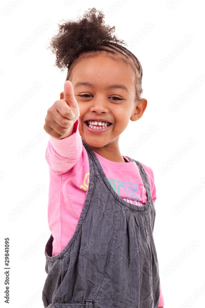 Petite fille contente Stock Photo Adobe Stock