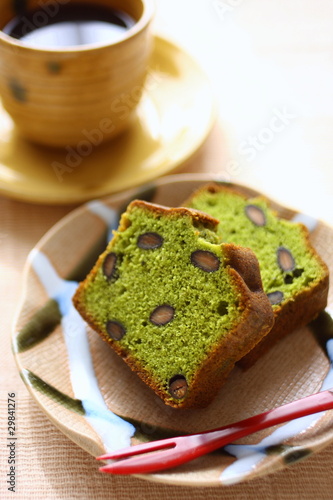 黒豆入り抹茶パウンドケーキ