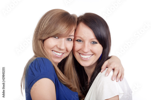 young women smiling